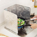 Pantallas de salpicaduras de aceite de cocina Placa de papel de aluminio Estufa de gas A prueba de salpicaduras Deflector Hogar Cocina Herramientas de cocina Gadgets